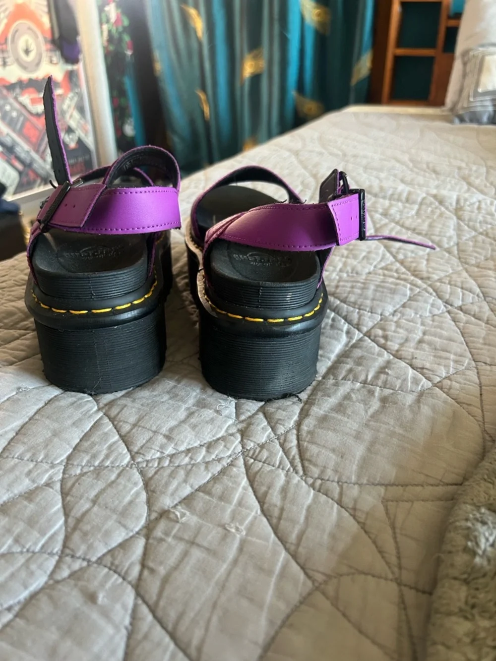 Dr. Martens Purple Platform Sandals - Picture 5 of 5